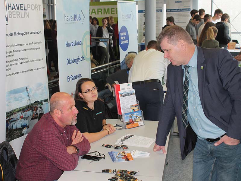Bürgermeister Schreiber bei der Unternehmerkonferenz mit HavelPort