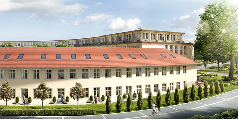 Visualisierung Speisehaus Westflügel